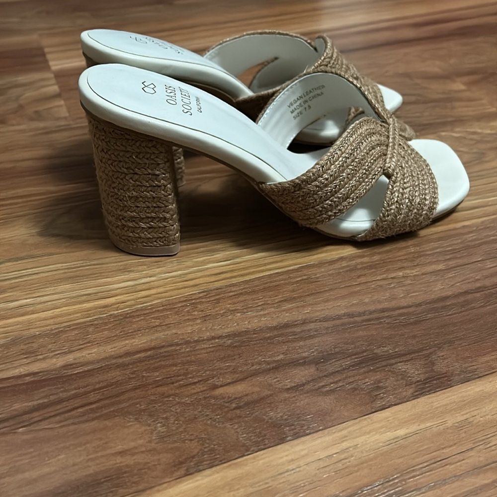 Oasis Society Raffia Heels - Picture 2 of 7